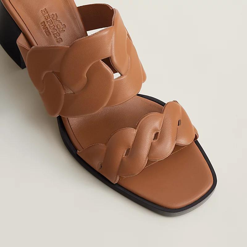 Giày Hermes Gaby 60 Sandal Nữ Nâu